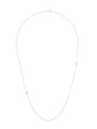 Ann Demeulemeester Diamond Cross Necklace - Silver