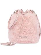 Miu Miu Shearling Bucket Bag - F0615 Orchid Pink