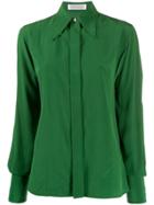 Victoria Beckham Pointed Collar Shirt - Green