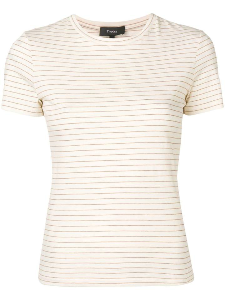 Theory Shima Striped T-shirt - Neutrals