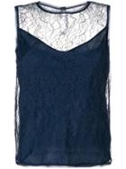 Max Mara Chantilly Lace Top - Blue