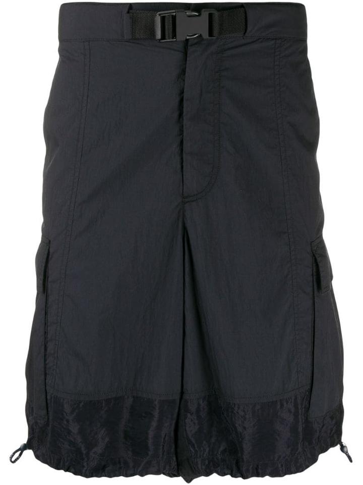 Valentino Buckle Cargo Shorts - Blue