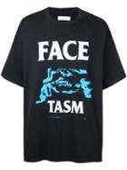 Facetasm Printed T-shirt, Men's, Size: 00, Blue, Cotton