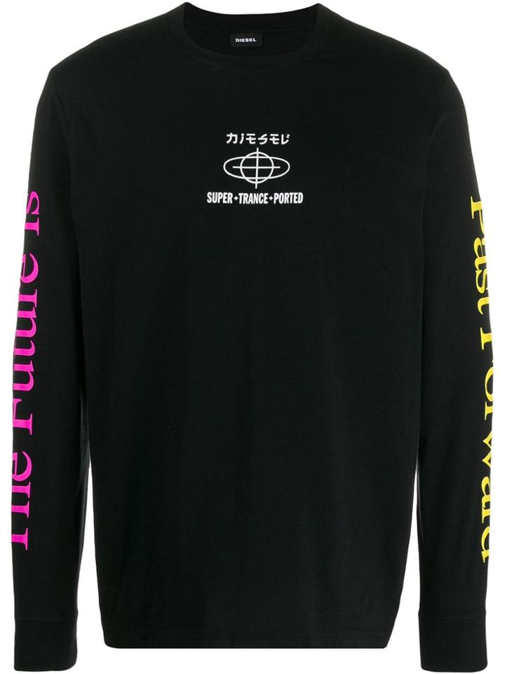 Diesel Long Sleeved T-shirt - Black