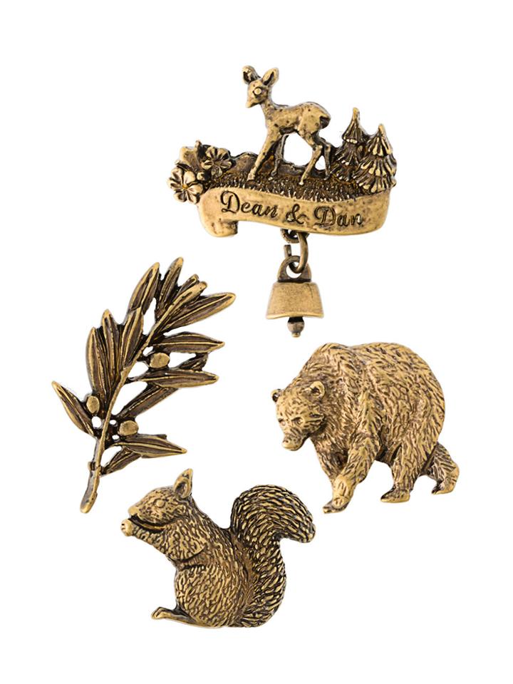 Dsquared2 Animal Brooches - Metallic