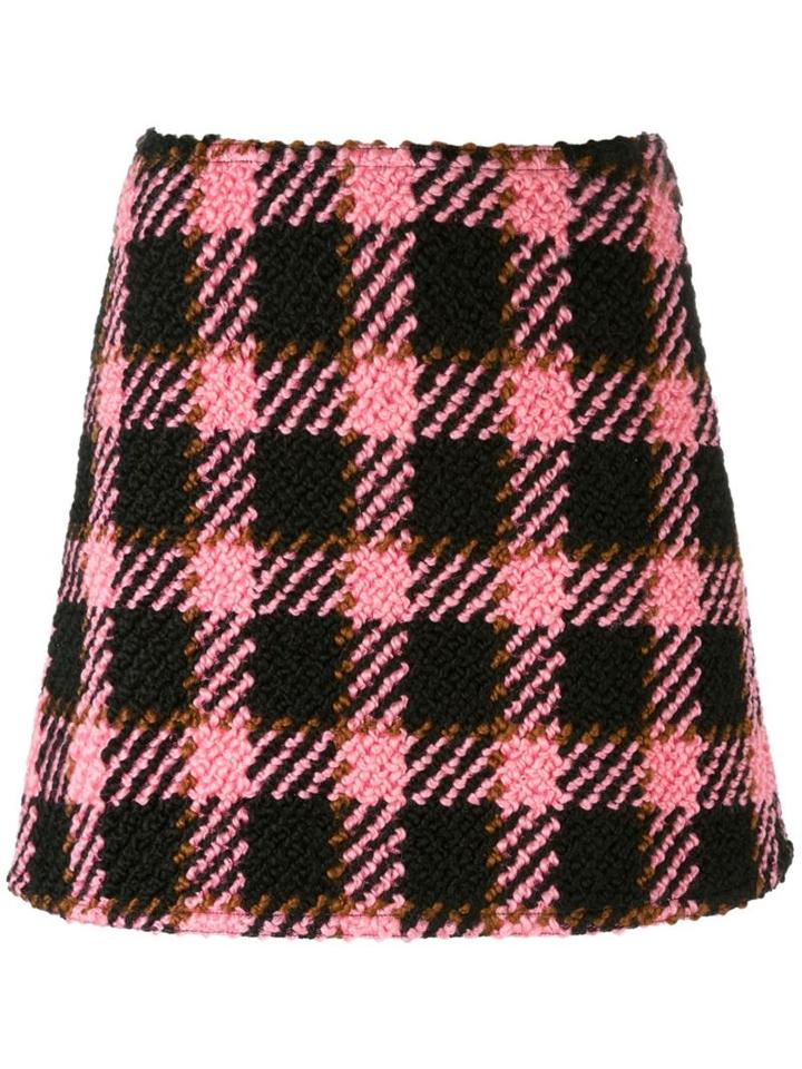 Marni Three-dimensional Checked Skirt