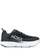 Hoka One One Striped Sneakers - Black