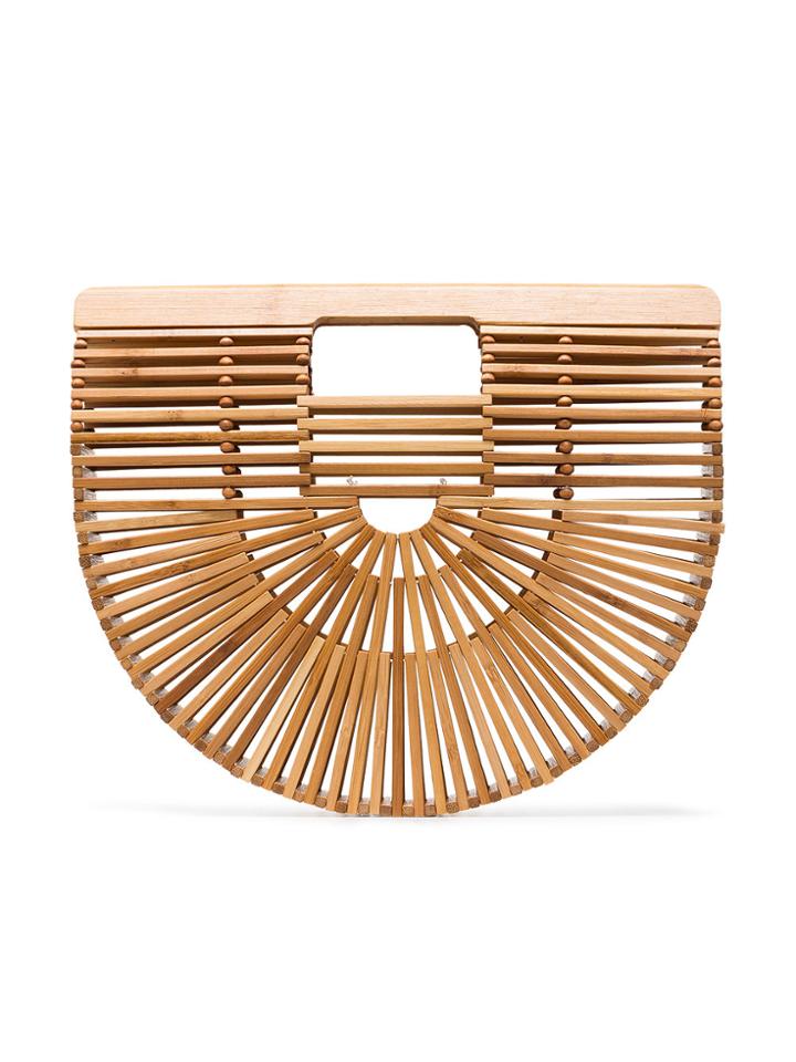 Cult Gaia Ark Small Clutch Bag - Nude & Neutrals