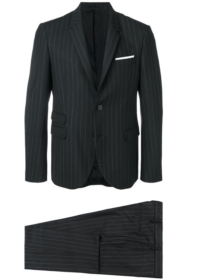 Neil Barrett Striped Two-piece Suit - Black