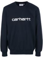 Carhartt Logo Print Sweatshirt - Blue