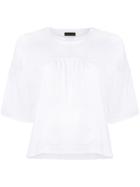 Diesel Black Gold Ribbed Sleeve Detail T-shirt - White
