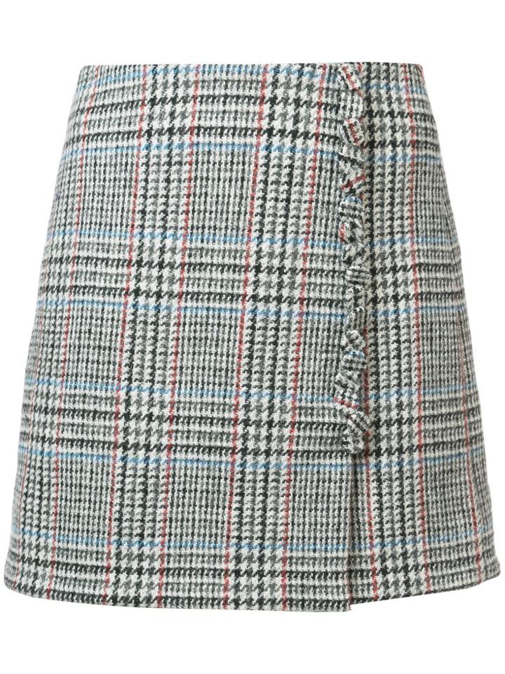Adam Lippes Tweed Mini Skirt - White
