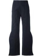 Jacquemus Curved Leg Trousers, Women's, Size: 38, Blue, Polyamide/polyester/acetate/other Fibers