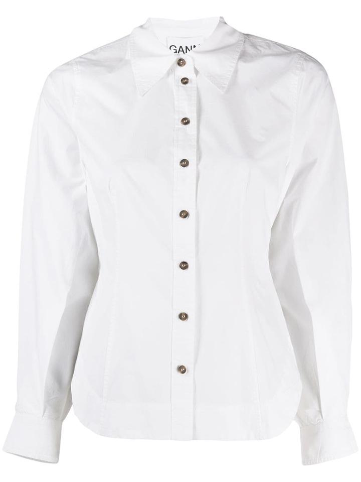 Ganni Tailored Blouse - White