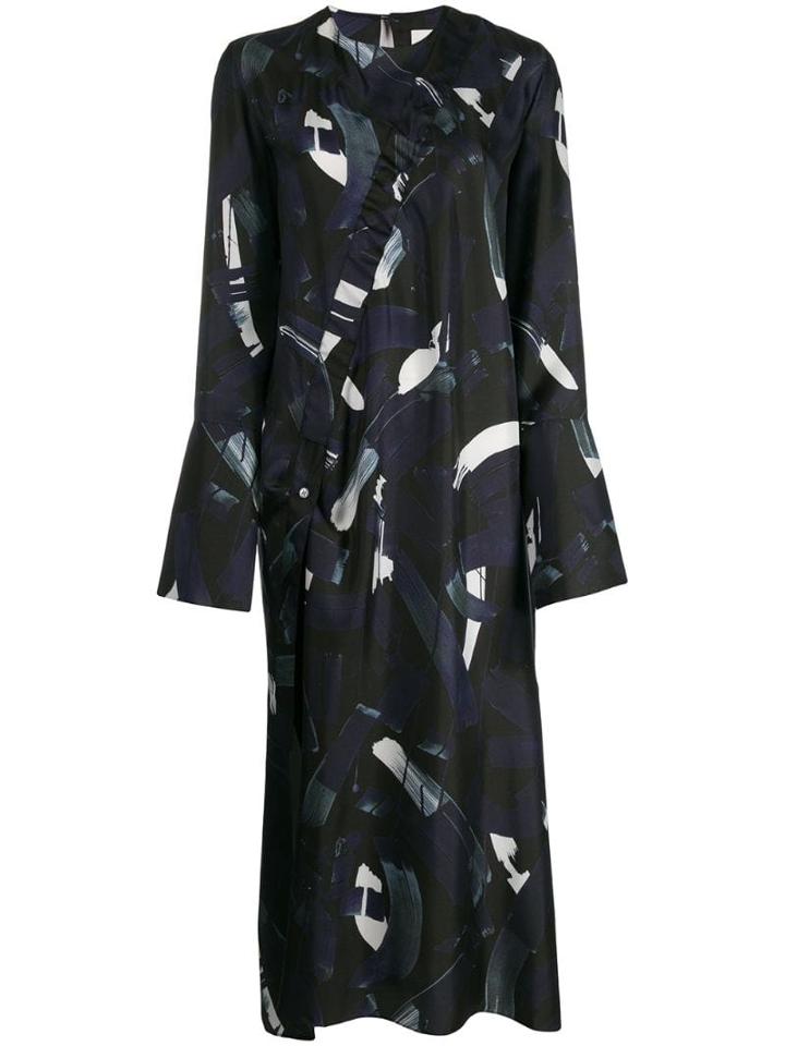 Studio Nicholson Amu Printed Dress - Blue