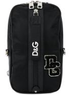Dolce & Gabbana Single Strap Logo Backpack - Black
