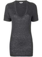 Isabel Marant Étoile Plunge Neck T-shirt - Grey