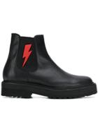 Neil Barrett Bolt Chelsea Boots - Black