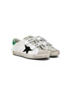Golden Goose Kids Strap Fastening Logo Trainers - White