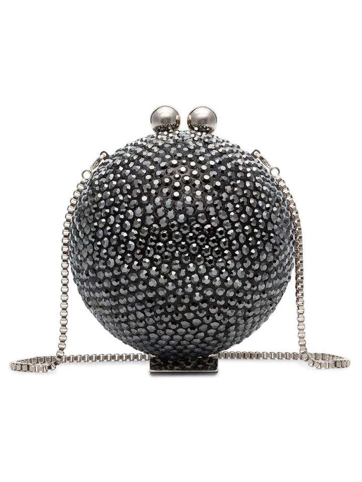 Marzook Crystal Embellished Sphere Clutch - Pink & Purple
