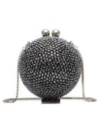 Marzook Crystal Embellished Sphere Clutch - Pink & Purple