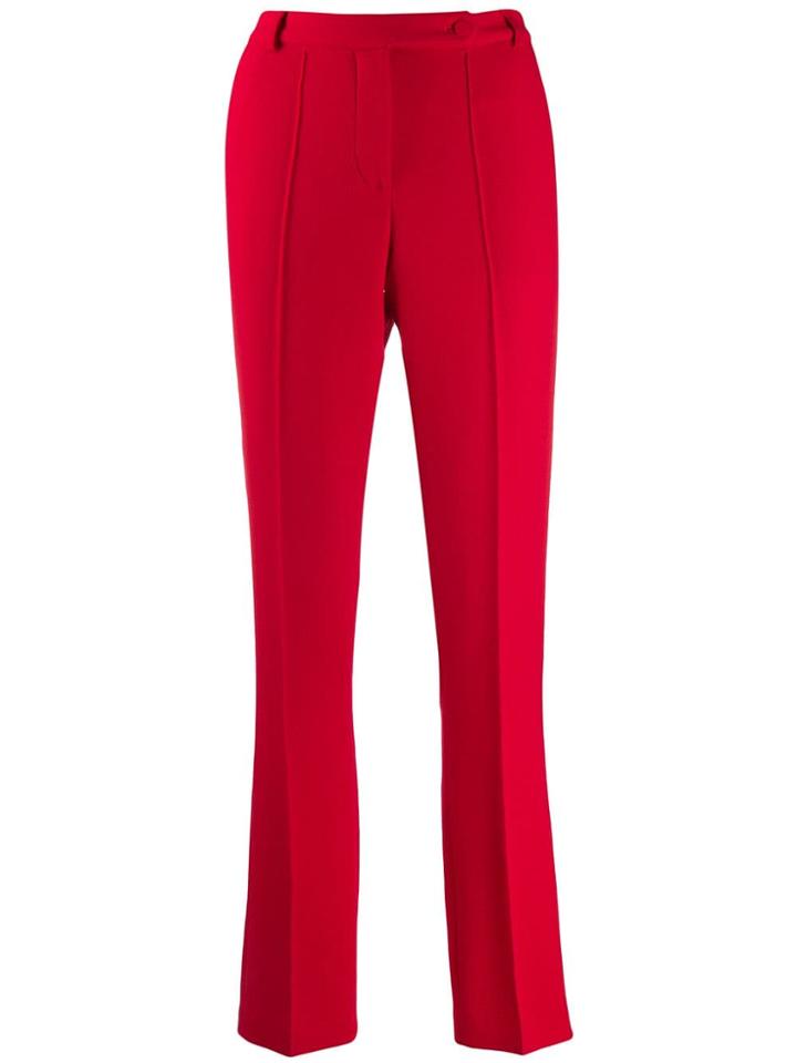 Styland High Waisted Trousers - Red