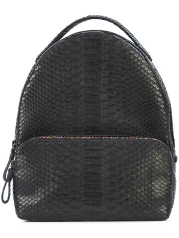 Susie Straubmueller Multicoloured Zip Detail Backpack - Black