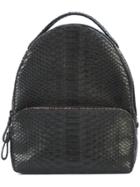 Susie Straubmueller Multicoloured Zip Detail Backpack - Black