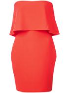 Likely Strapless Fitted Dress - Red