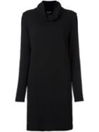 Ann Demeulemeester Cowl Neck Dress, Women's, Size: 40, Black, Spandex/elastane/acetate/rayon