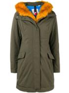 Rossignol Orange Faux Fur Trim Coat - Green
