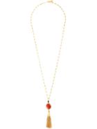 Gas Bijoux Tassel Necklace, Women's, Metallic, 24kt Gold