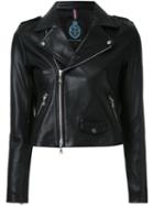 Guild Prime Zip Up Biker Jacket, Women's, Size: 34, Black, Lamb Skin