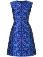 Alberta Ferretti Jacquard Pattern Dress - Blue