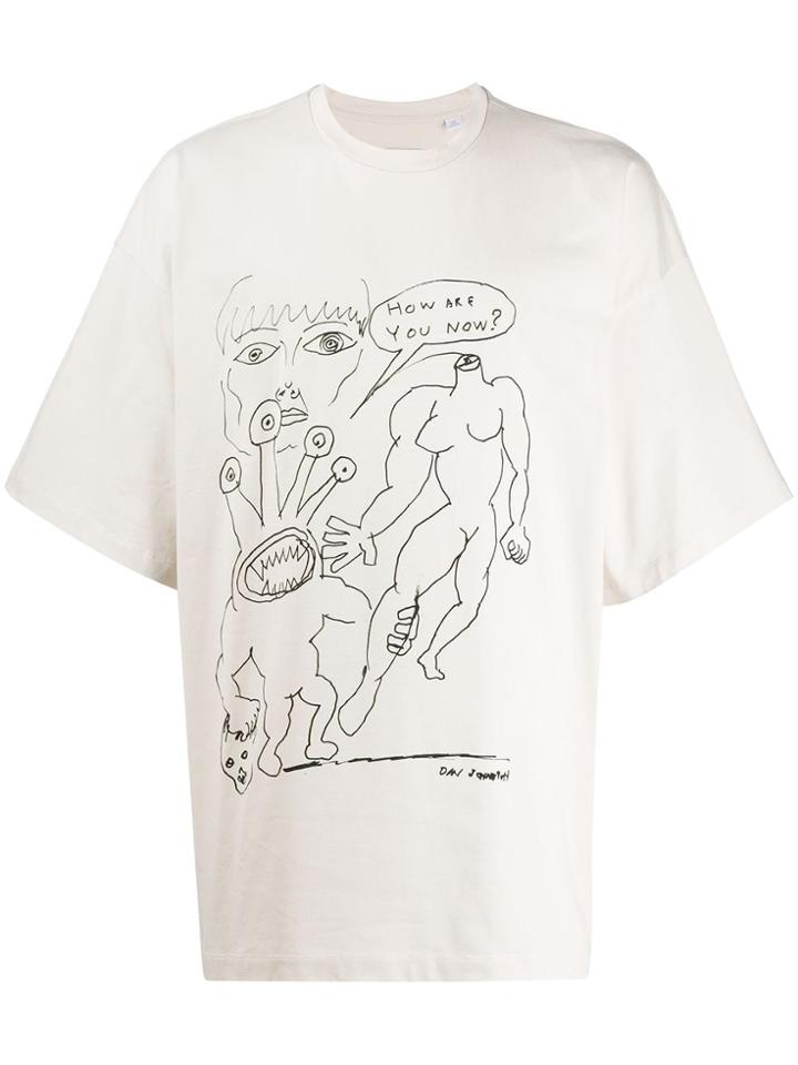 Oamc Illustration Print T-shirt - Neutrals