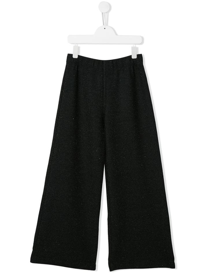 Caffe' D'orzo Sara Wide-leg Trousers - Black