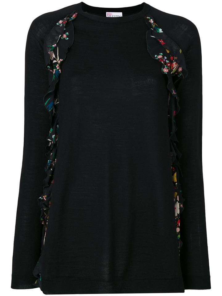 Red Valentino Printed Sweater - Black