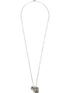 M. Cohen Textured Silver Tag Necklace