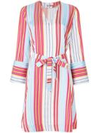 Ps By Paul Smith Belted V-neck Dress - Multicolour