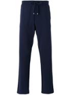 Giorgio Armani - Tie-waist Track Pants - Men - Cotton/spandex/elastane - 52, Blue, Cotton/spandex/elastane