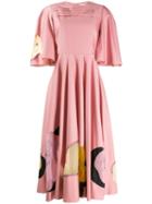 Roksanda Flared Midi Dress - Pink