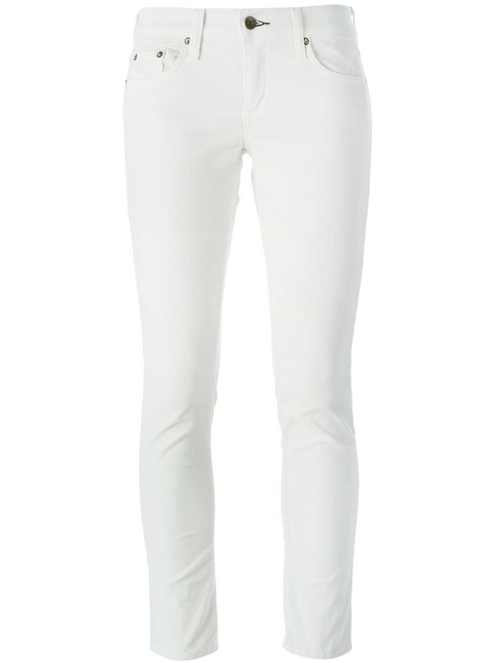 Rag & Bone /jean Corduroy Skinny Trousers, Women's, Size: 25, White, Cotton/polyurethane