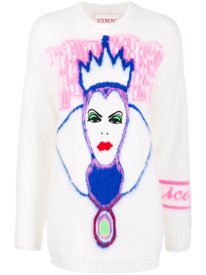 Iceberg Wicked Queen Knit Sweater - White