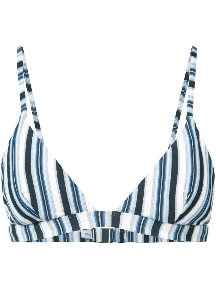 Onia - Danni Bikini Top - Women - Nylon/polyester/spandex/elastane - S, Blue, Nylon/polyester/spandex/elastane