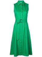 Akris Punto Belted Shirt Dress - Green