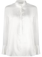 Etro Fitted Silk Blouse - White