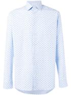 Etro - Fine Print Shirt - Men - Cotton - 39, Blue, Cotton