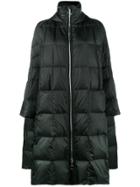 Ienki Ienki Pyramide Goose Down Hooded Puffer Coat - Black
