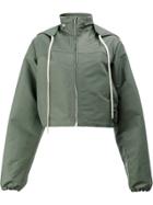 Rick Owens Hooded Windbreaker Jacket - Green