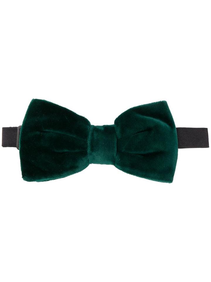 Dolce & Gabbana Velvet Bow Tie - Green